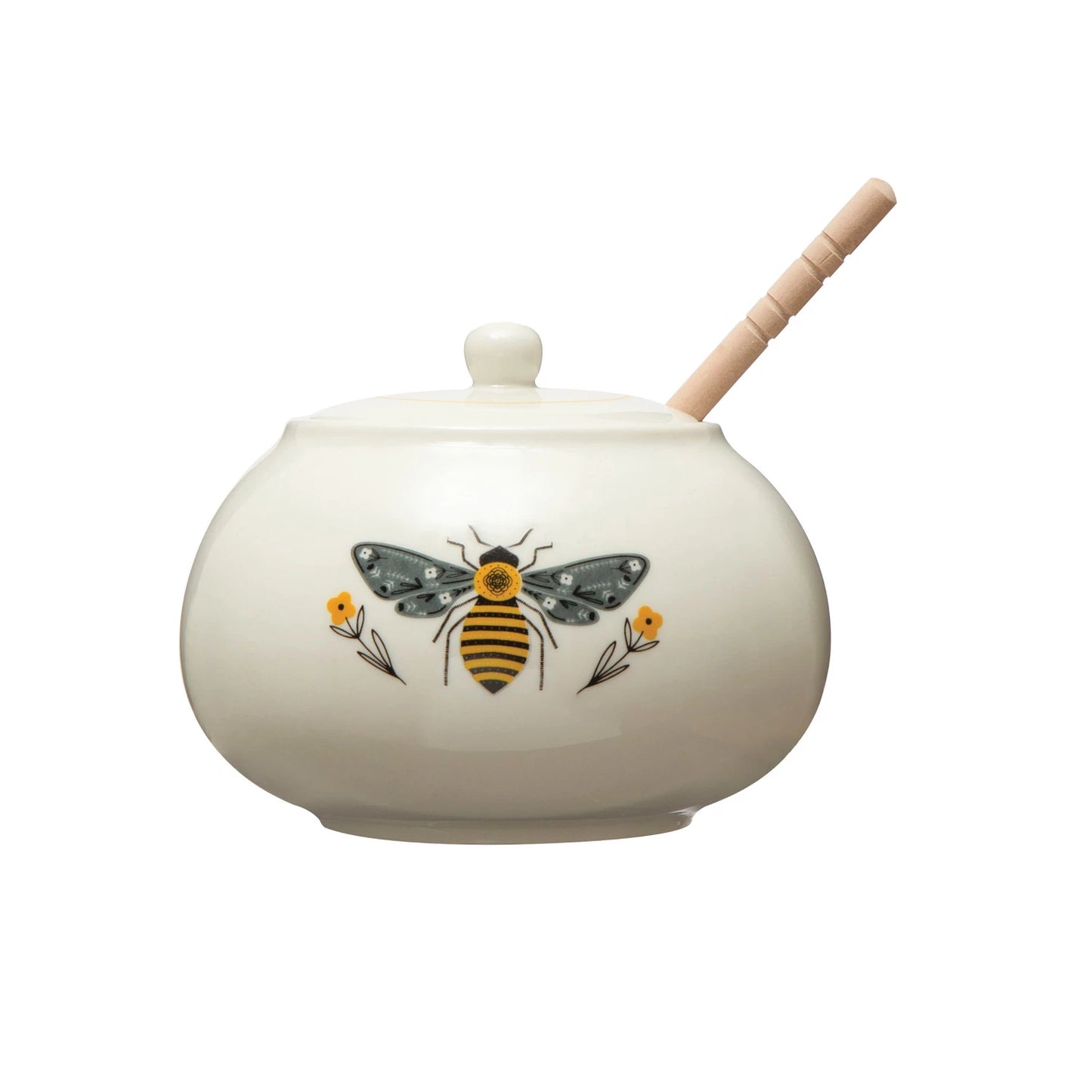Bee Honey Pot with Dipper