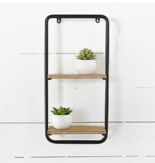 Modern Double Tin Shelf