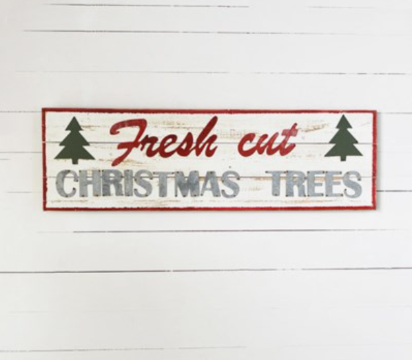 Giant Christmas Tree Sign