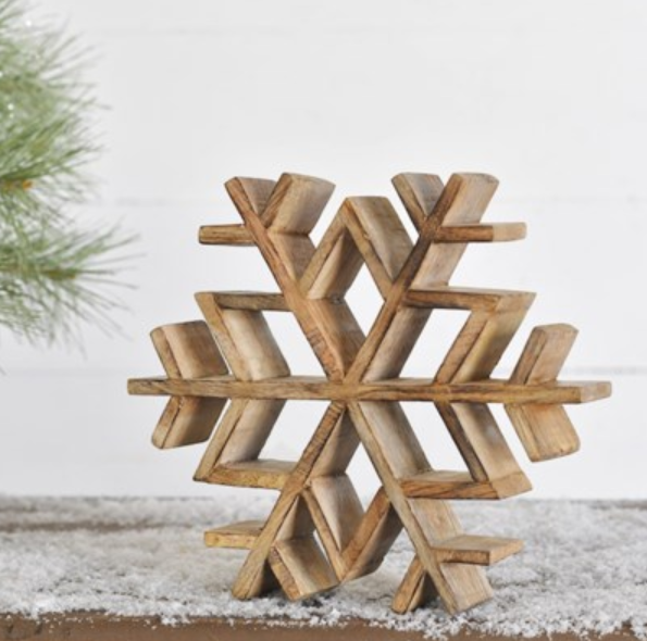 Wood Snowflake - Small