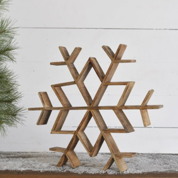 Wood Snowflake - Large