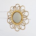 Round Cane Mirror