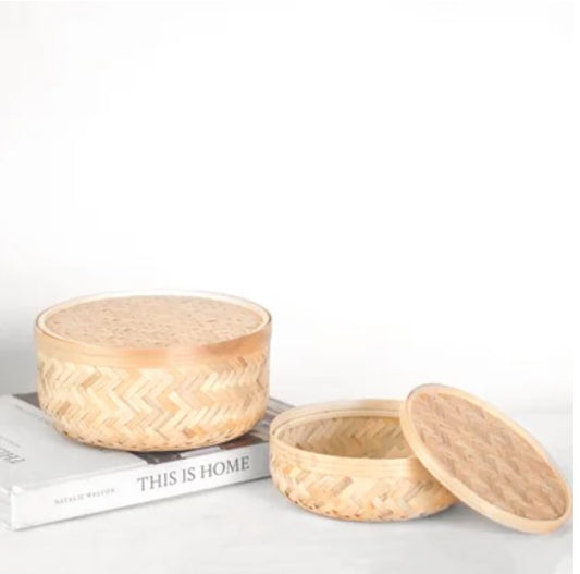 Bamboo Box with Lid - 2 Sizes