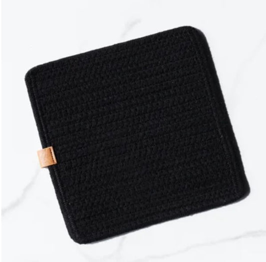 Black Square Hot Pad