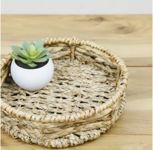 Olivia Woven Circle Tray